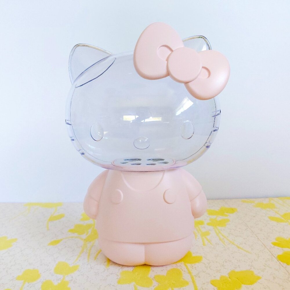 Plastic Pink Hello Kitty Makeup Brush Holder NO BRUSHES Sanrio